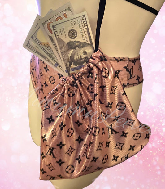 Pink lust money bag